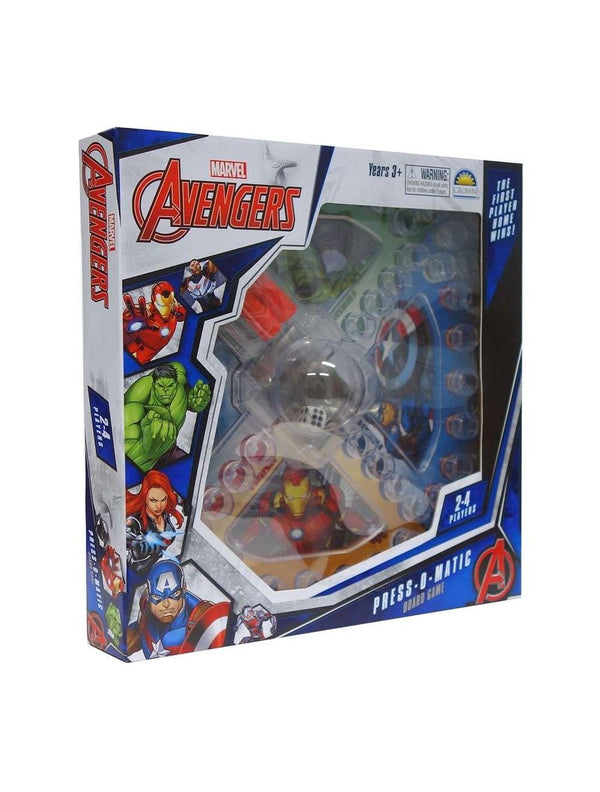 Marvel Avengers Press-O-Matic Action Board Game