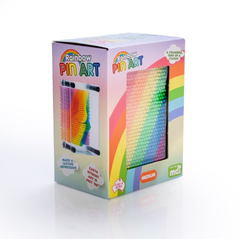 Bright rainbow 3D pin art - Small Desktop classic
