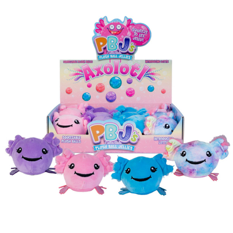 Axolotl Plush Ball Jellies (12 CDU)