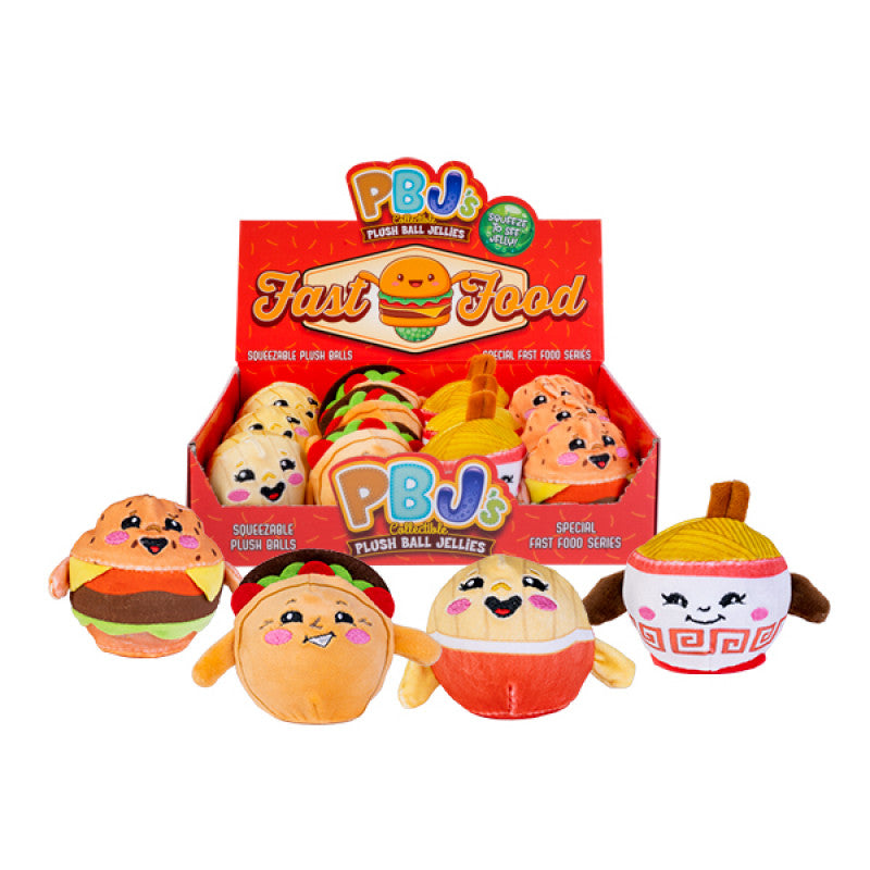 Fast Food Plush Ball Jellies (12 CDU)
