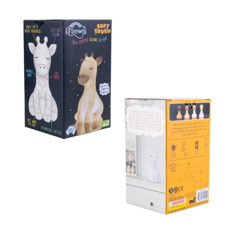 Lil Dreamers Giraffe Silicone Touch LED Night Light