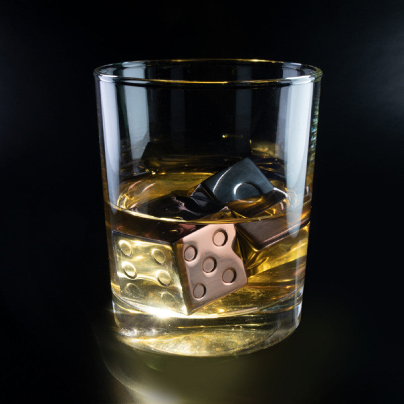 Whisky Dice Stainless Steel Frozen Chillers Set of 4
