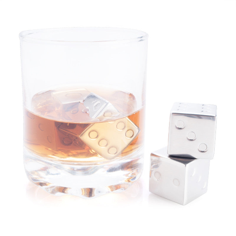 Whisky Dice Stainless Steel Frozen Chillers Set of 4