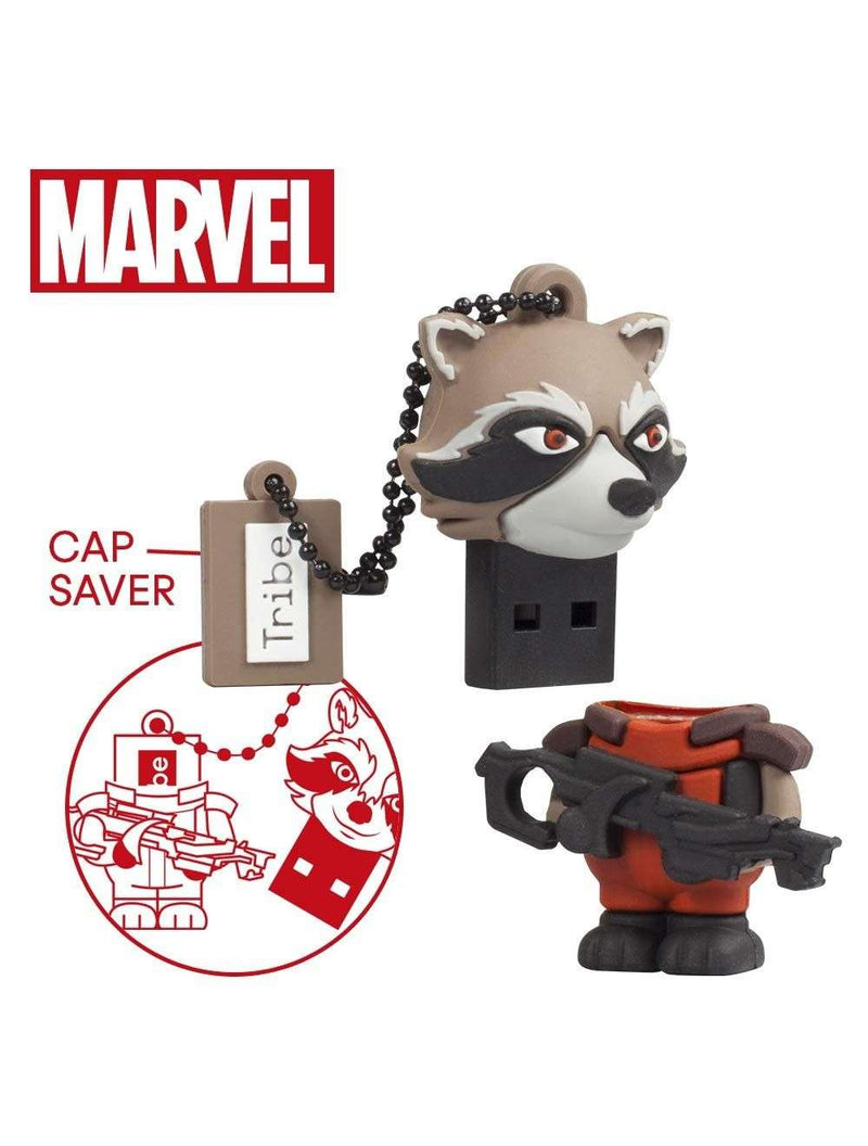 Tribe Marvel Avengers GOTG Rocket Raccoon Storage USB 32GB Flash Drive Figure