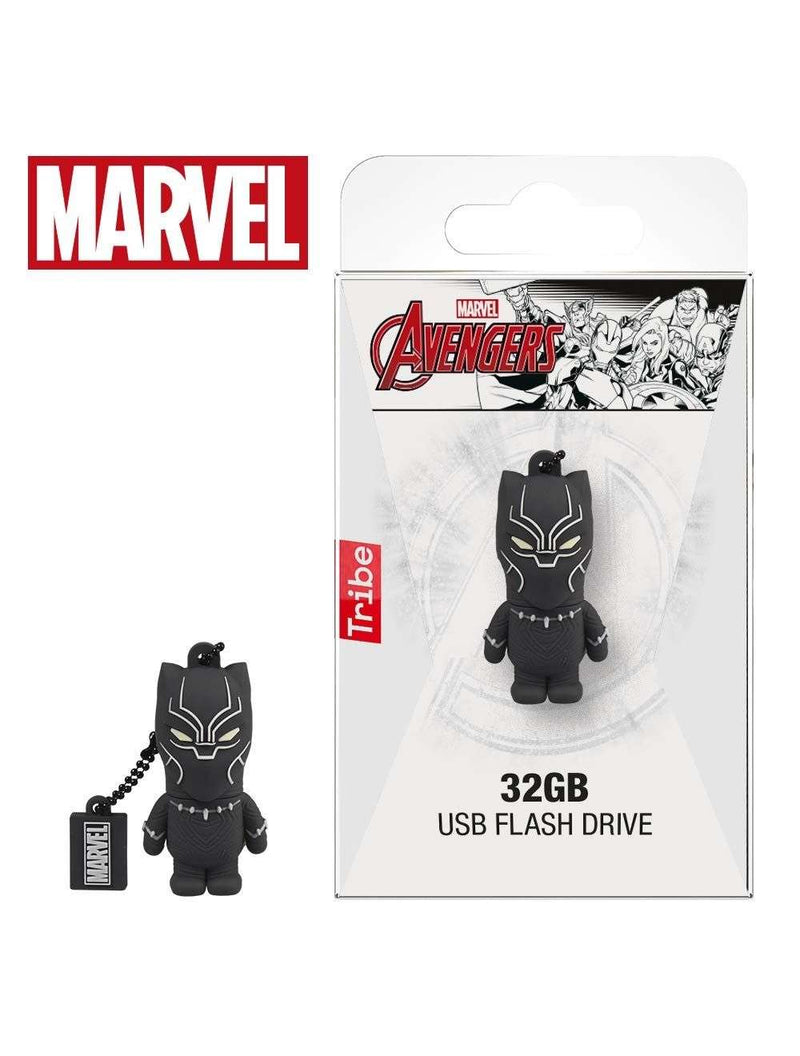 Tribe Marvel Avengers Black Panther Storage USB 32GB Flash Drive Figure