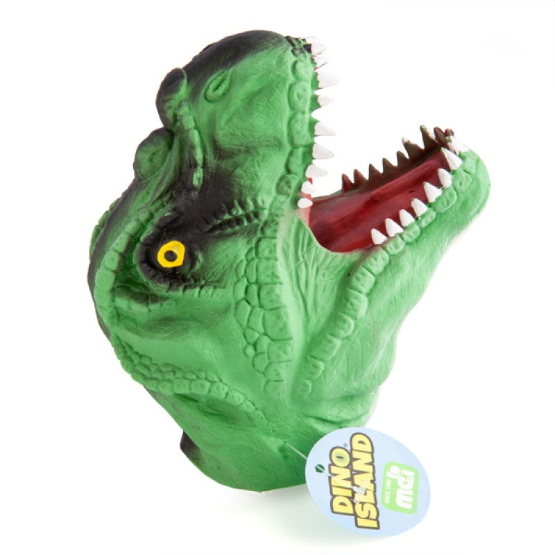 Dino Island T-Rex Dinosaur Hand Puppet Assorted (CDU 12)
