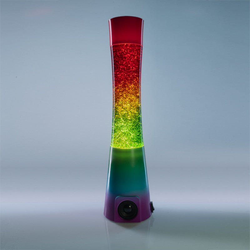Bluetooth Rainbow Glitter Lamp Speaker