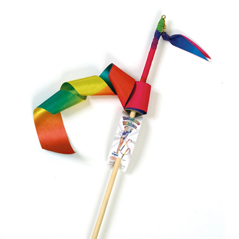 Original – Small Rainbow Ribbon with wood stem 12CDU