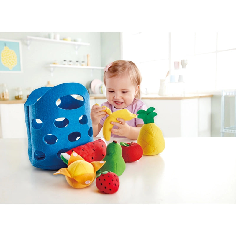 Toddler Plush Fruit Basket Toy