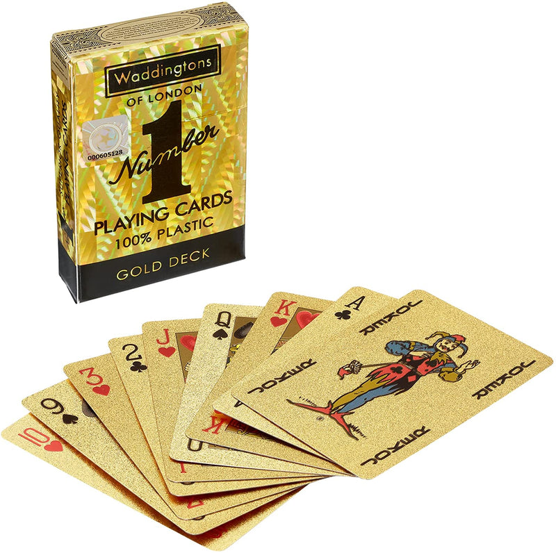 Waddingtons Number 1 Gold Deck Waterproof Playing Cards