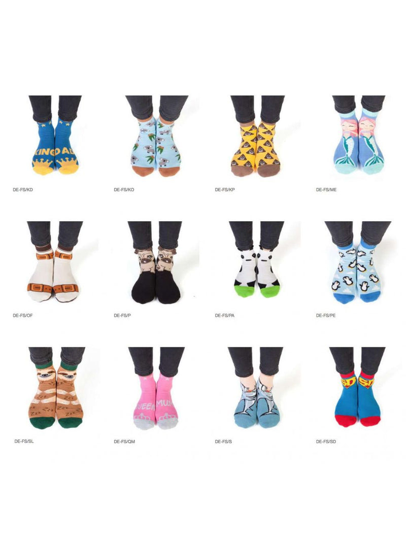 Feet Speak Adult Socks (240 Pairs in Display Stand)