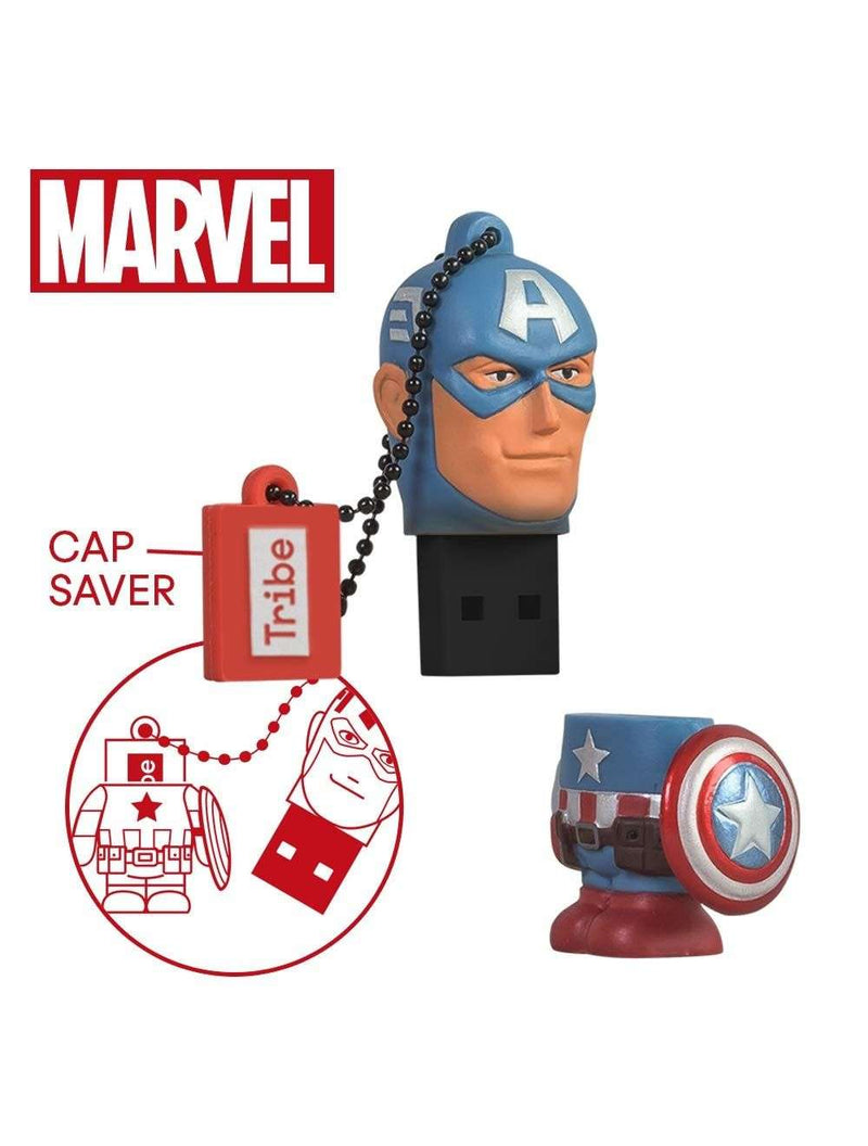 Tribe Marvel Avengers Captain America Storage USB 32GB Flash Drive Figure