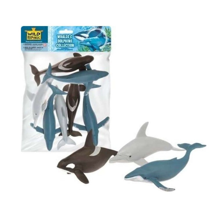 whale and dolphin sea figures wild republic polybag