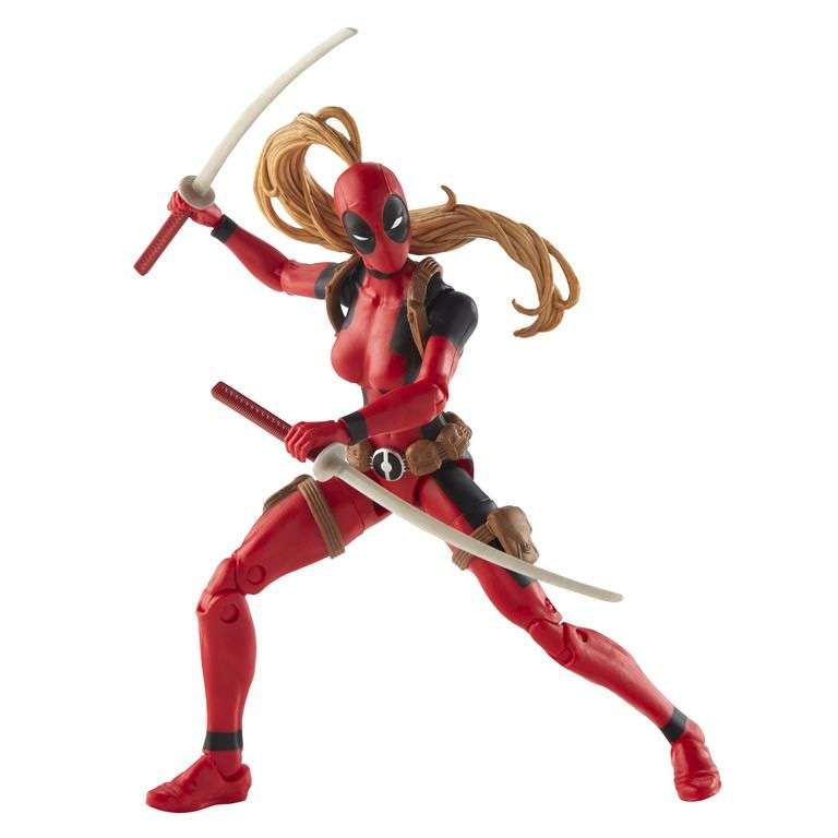Marvel Legends Series 6" Lady Deadpool Action Figure with Build-A-Figure Piece