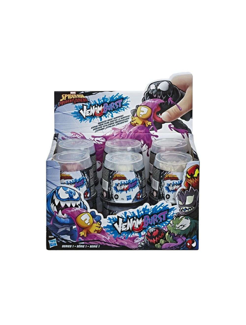 Marvel Spider-man Venom Burst Series 1 Blind Surprise Ooze Tub Figure 2 Pack Assorted