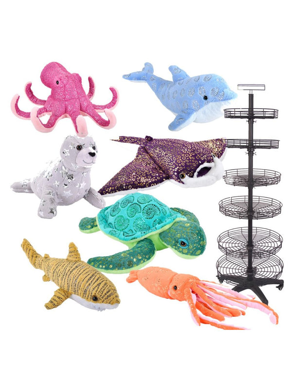 Foilkins 8'' Soft Plush Toy (170 Pieces in Display Stand)