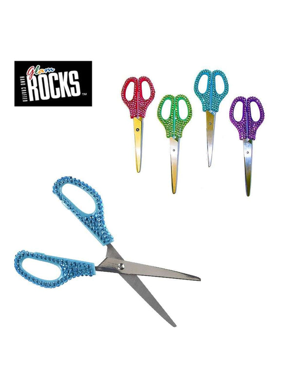 Inkology Glam Rocks 7 Inch Sparkle Scissors Assorted