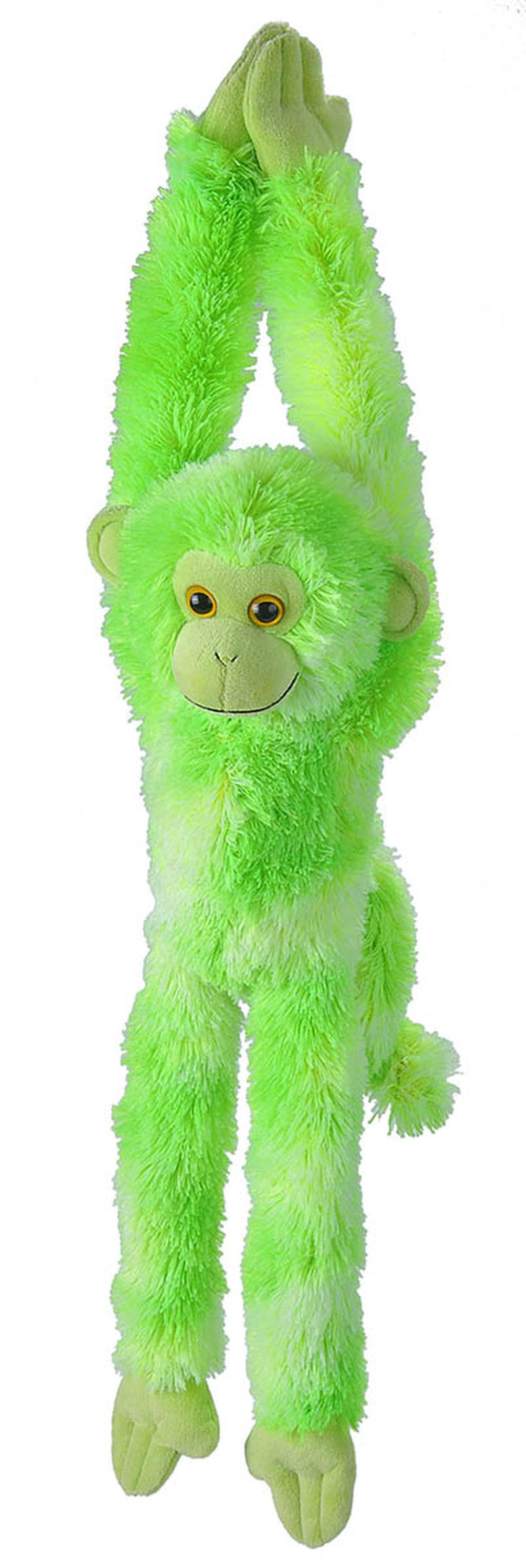 Wild Republic Hanging Monkey 22" Plush Toy Vibe Green