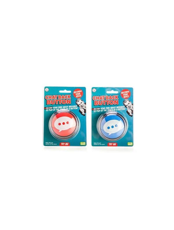 Chat Back Novelty Speaking Button Assorted