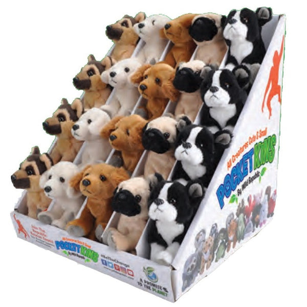 wholesale pocketkins dog plush soft toy
