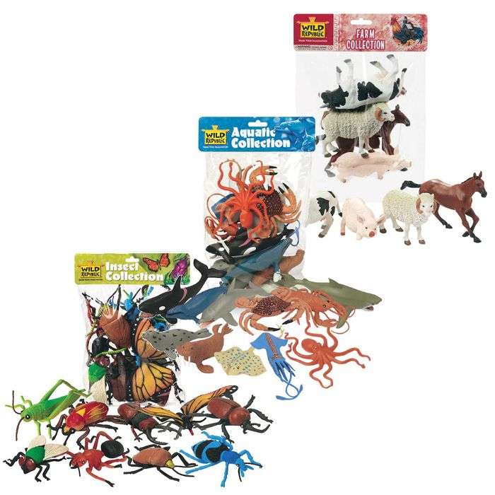 Wild Republic PolyBag of Animal Play Figures