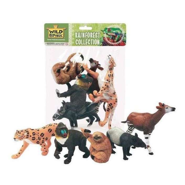 rainforest animal figures wild republic polybag