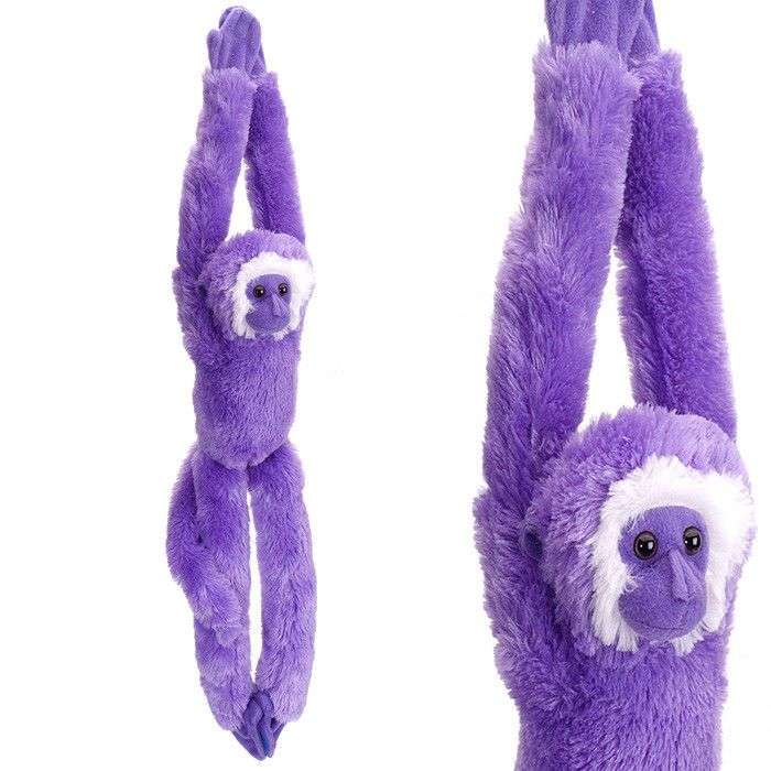 Wild Republic Hanging Monkey 20" Vibe Animal Plush Toy with Connecting Hands