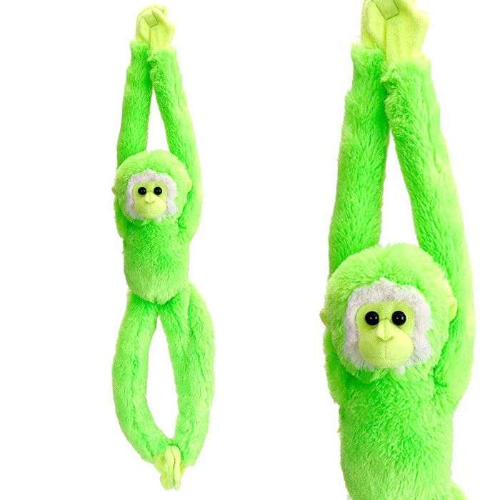 Wild Republic Hanging Monkey 20" Vibe Animal Plush Toy with Connecting Hands