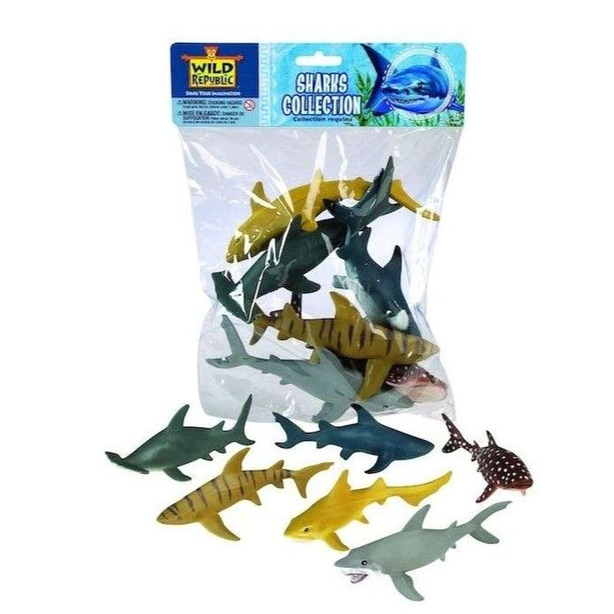 shark figures polybag by wild republic wholesale