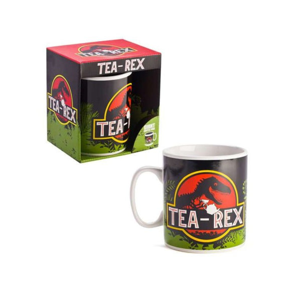 t-rex giant drinking coffee mug